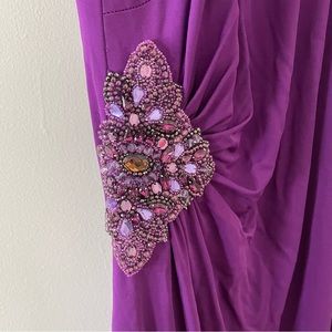 David Meister Royal Purple Gem Gown